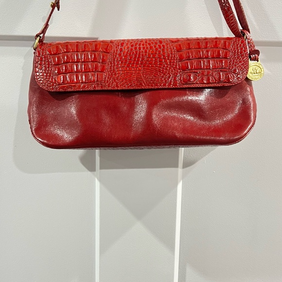 Brahmin Leather Crossbody Bag Red - Picture 5 of 16